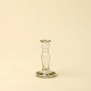 Vero Clear Glass Candlestick Small