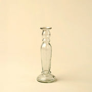 Vero Clear Glass Candlestick Large