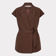 Vest with Rhinestones in Coffee by EsQualo