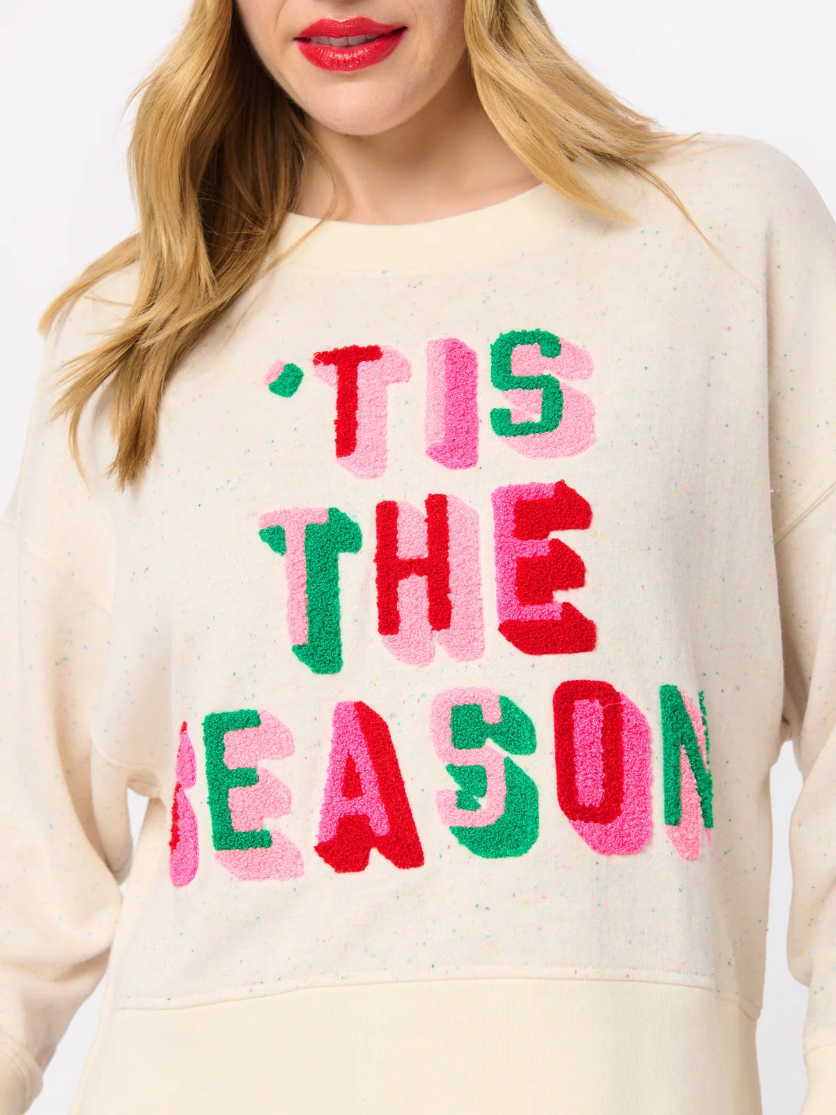 TAX-FREE PRE-RELEASE 'Tis The Season Cream Relaxed Sweatshirt by Shiraleah