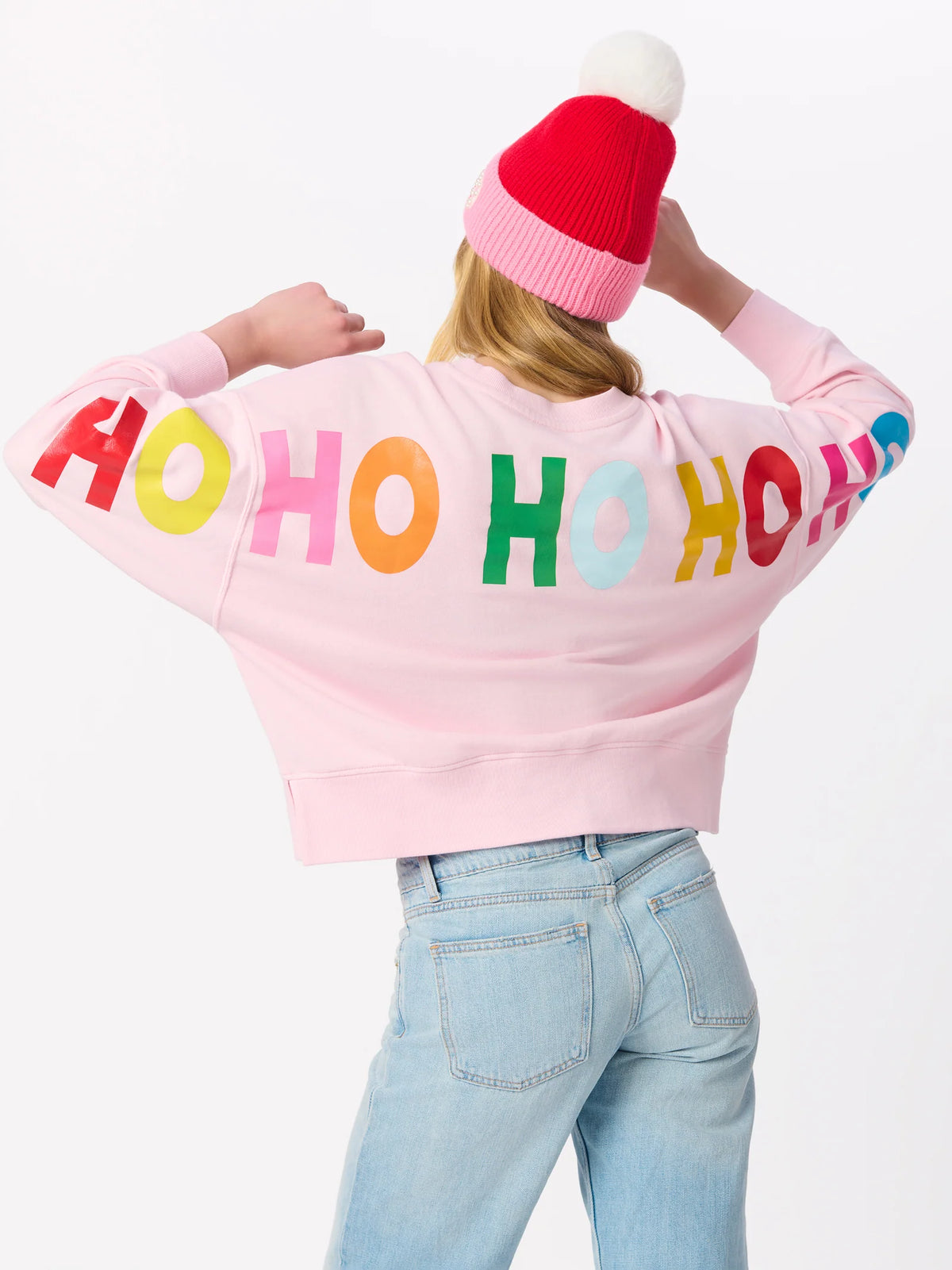 TAX-FREE PRE-RELEASE Santa/Ho Ho Ho Pink Relaxed Sweatshirt by Shiraleah