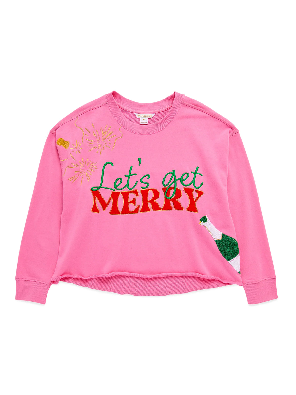 TAX-FREE PRE-RELEASE Let's Get Merry Pink Lounge Sweatshirt by Shiraleah