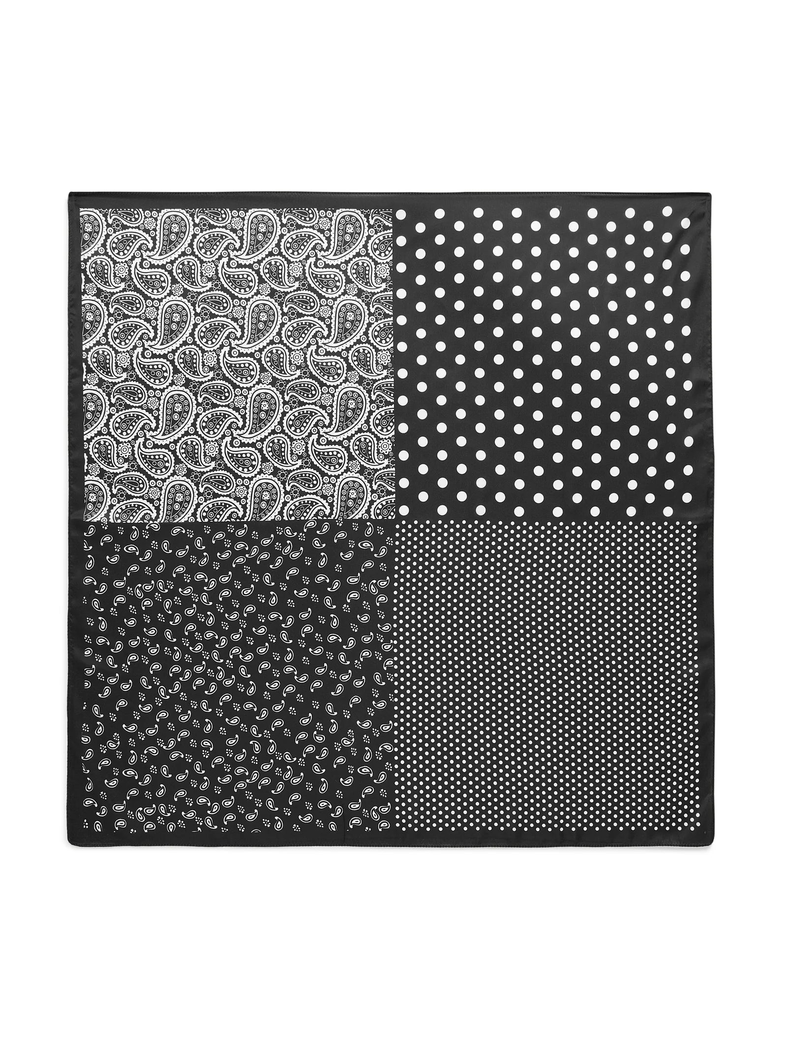Shiraleah Paisley Square Scarf Black