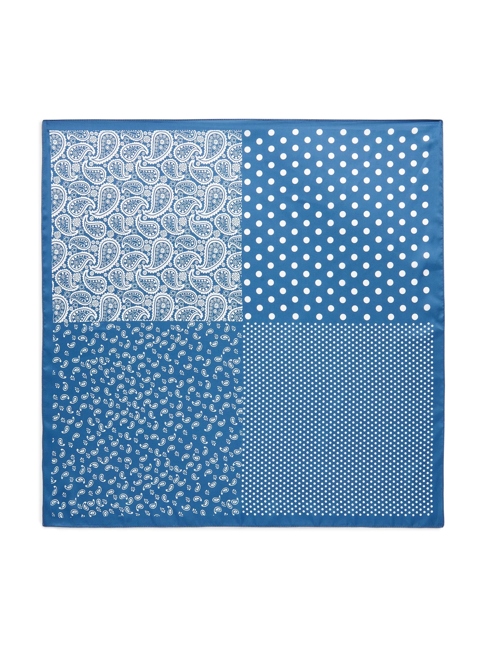 Shiraleah Paisley Square Scarf Blue