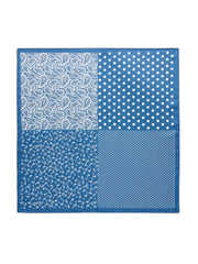 Shiraleah Paisley Square Scarf Blue