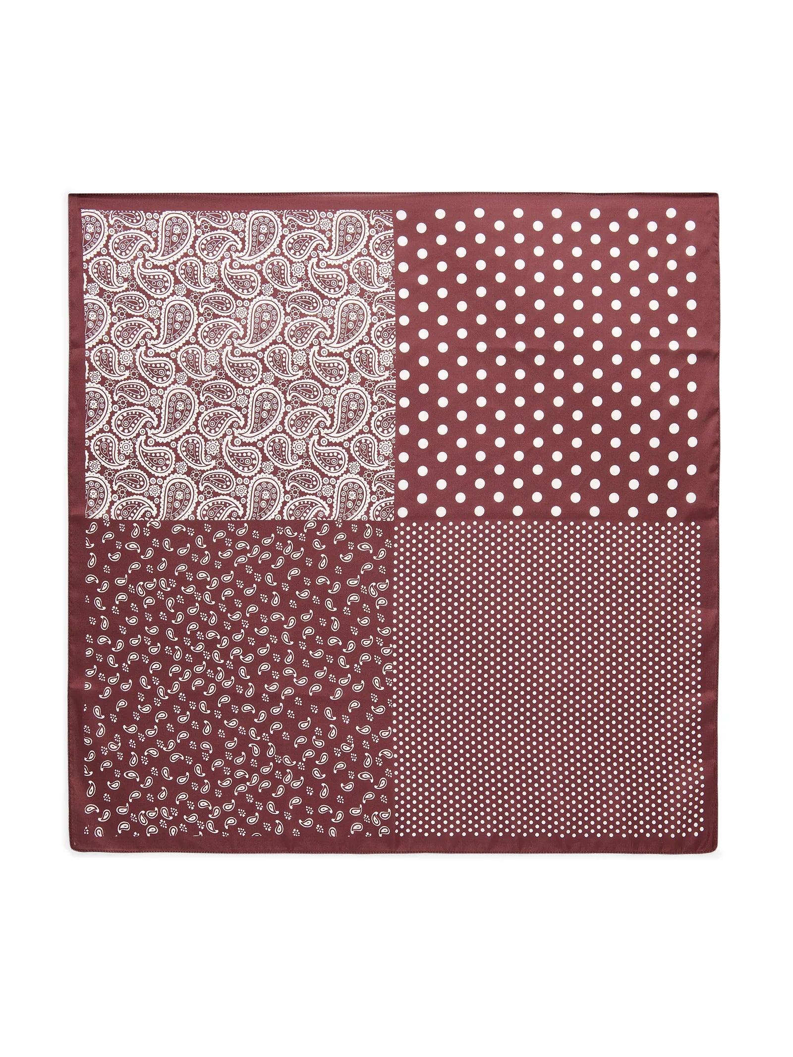 Shiraleah Paisley Square Scarf Brown