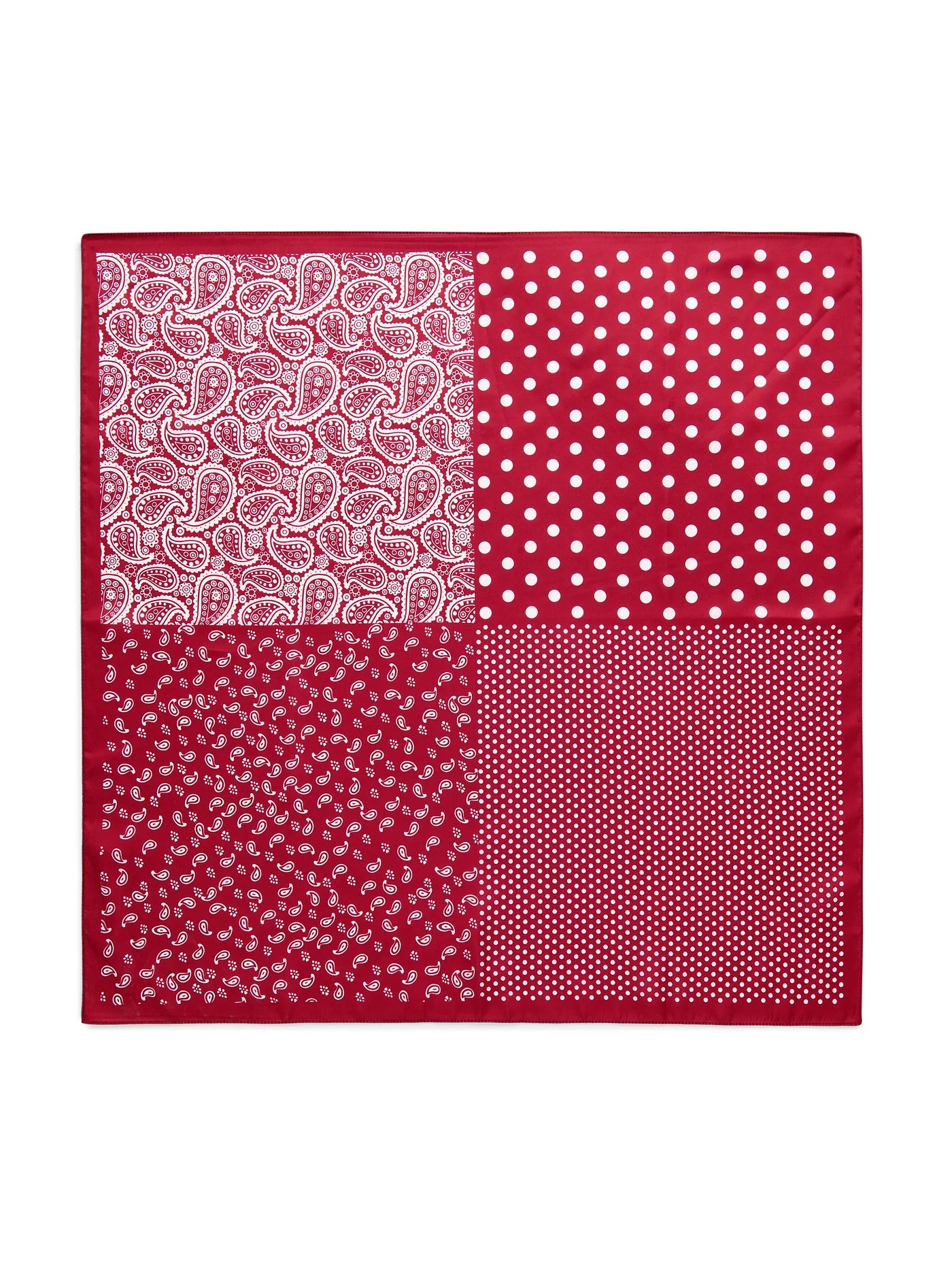 Paisley Square Scarf in Wine
