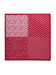 Paisley Square Scarf in Wine
