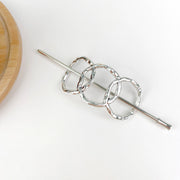 Silver Three Ring Vintage Metal Hairpin