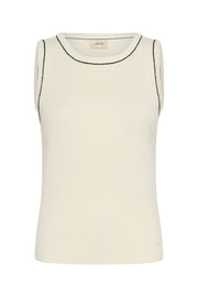Villea Knit Top in Whisper White by Cream