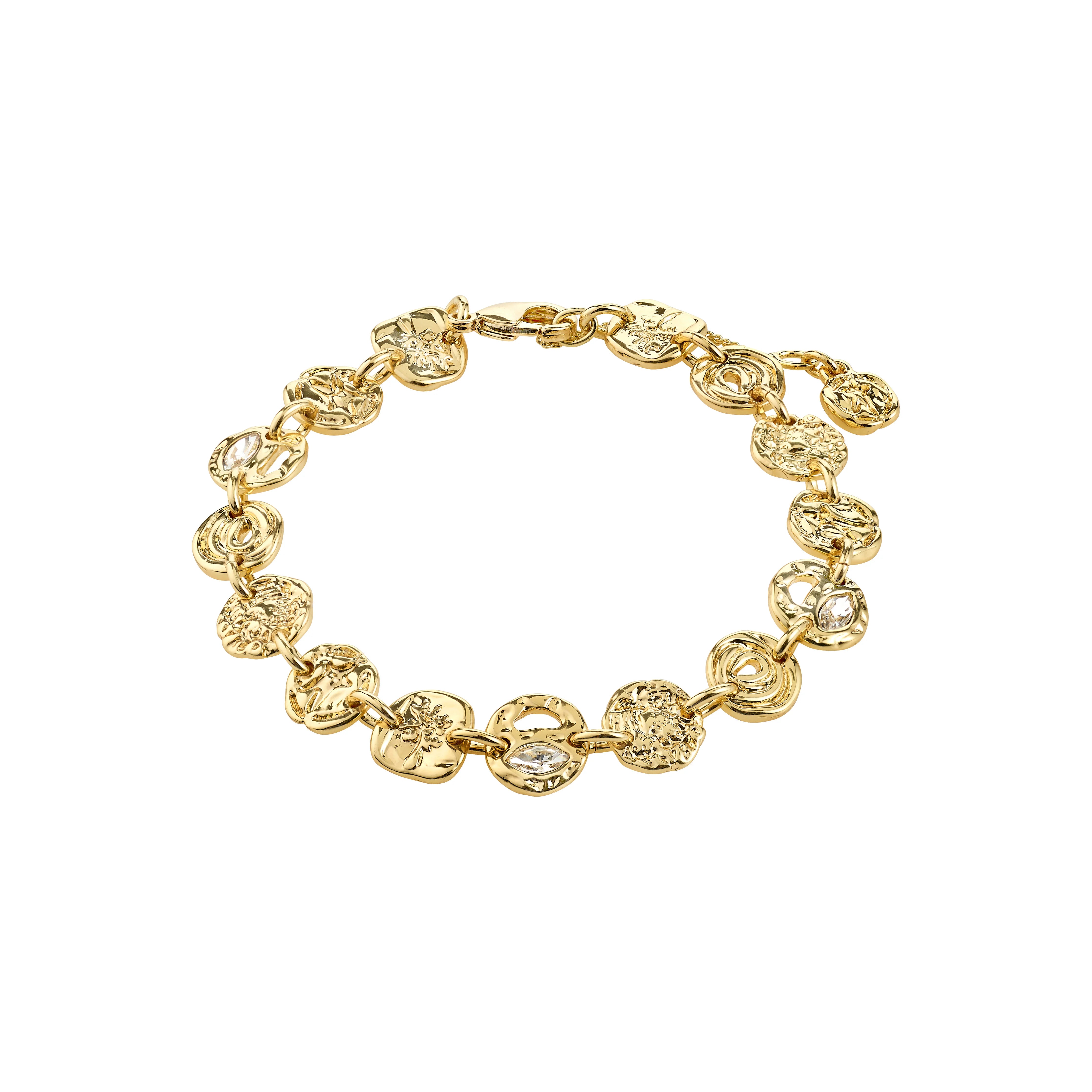 Fire Crystal Bracelet in Gold by Pilgrim