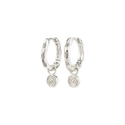 Fire Earrings in Silver by Pilgrim