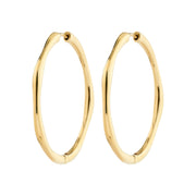 Haze Waterproof Hoop Earrings Gold by Pilgrim