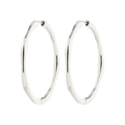 Haze Waterproof Hoop Earrings in Silver by Pilgrim