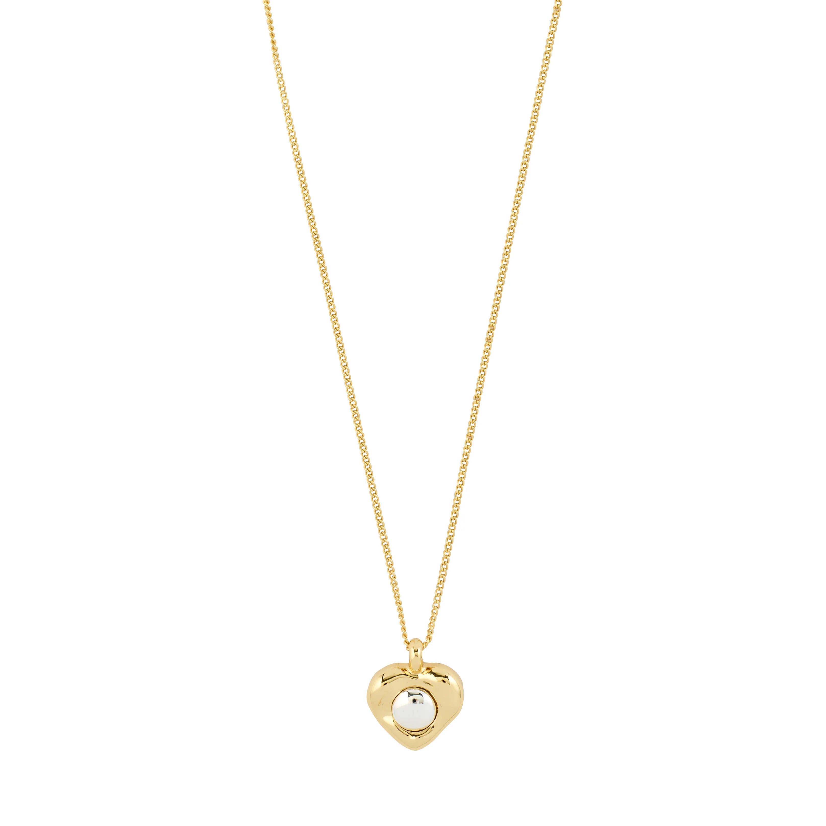 Pilgrim Nova Heart Necklace Gold