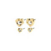 Nova 2in1 Earring Set in Gold by Pilgrim