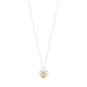 Nova Heart Necklace in Silver by Pilgrim