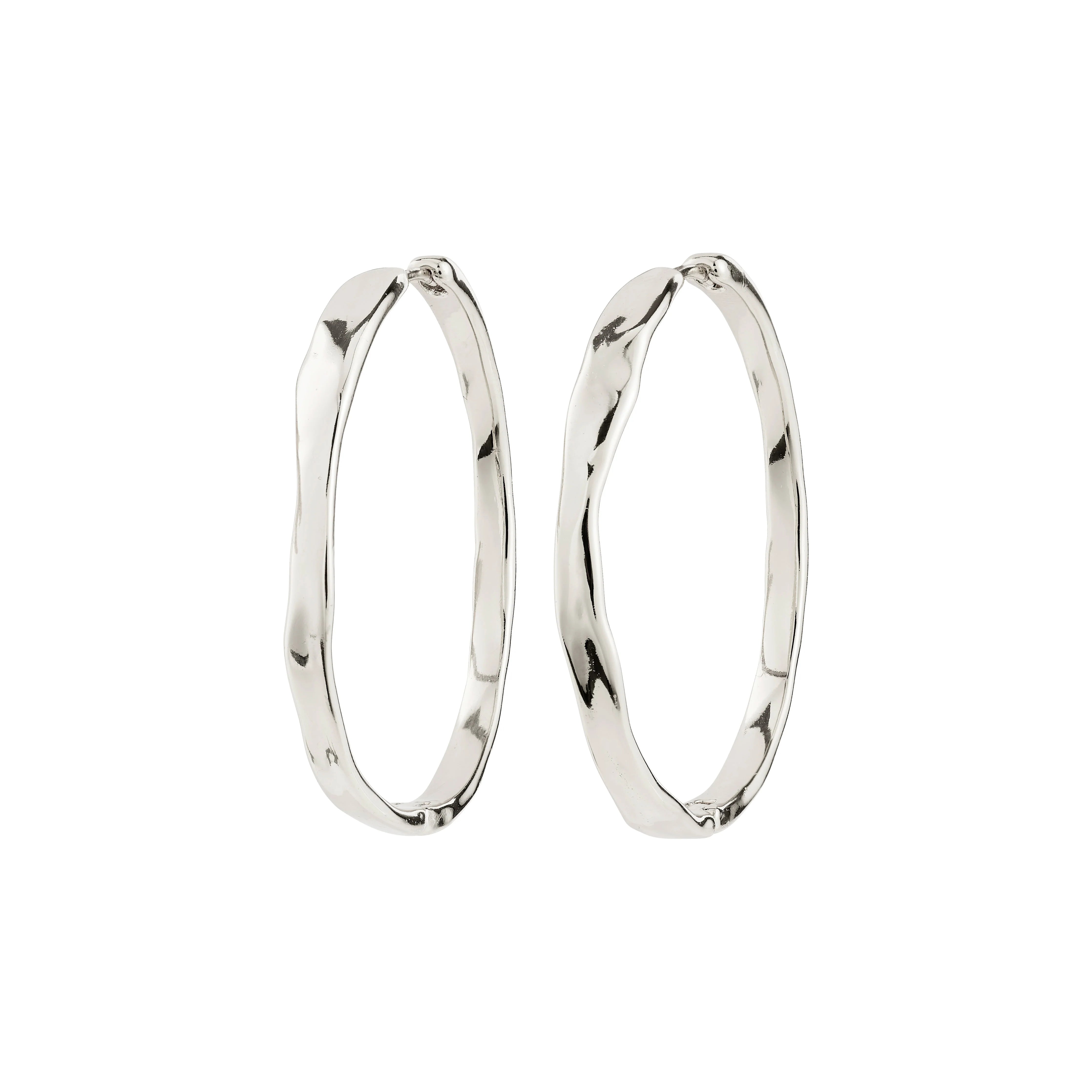 Ember Hoop Earrings in Silver by Pilgrim