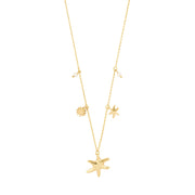 Prism Necklace in Gold by Pilgrim