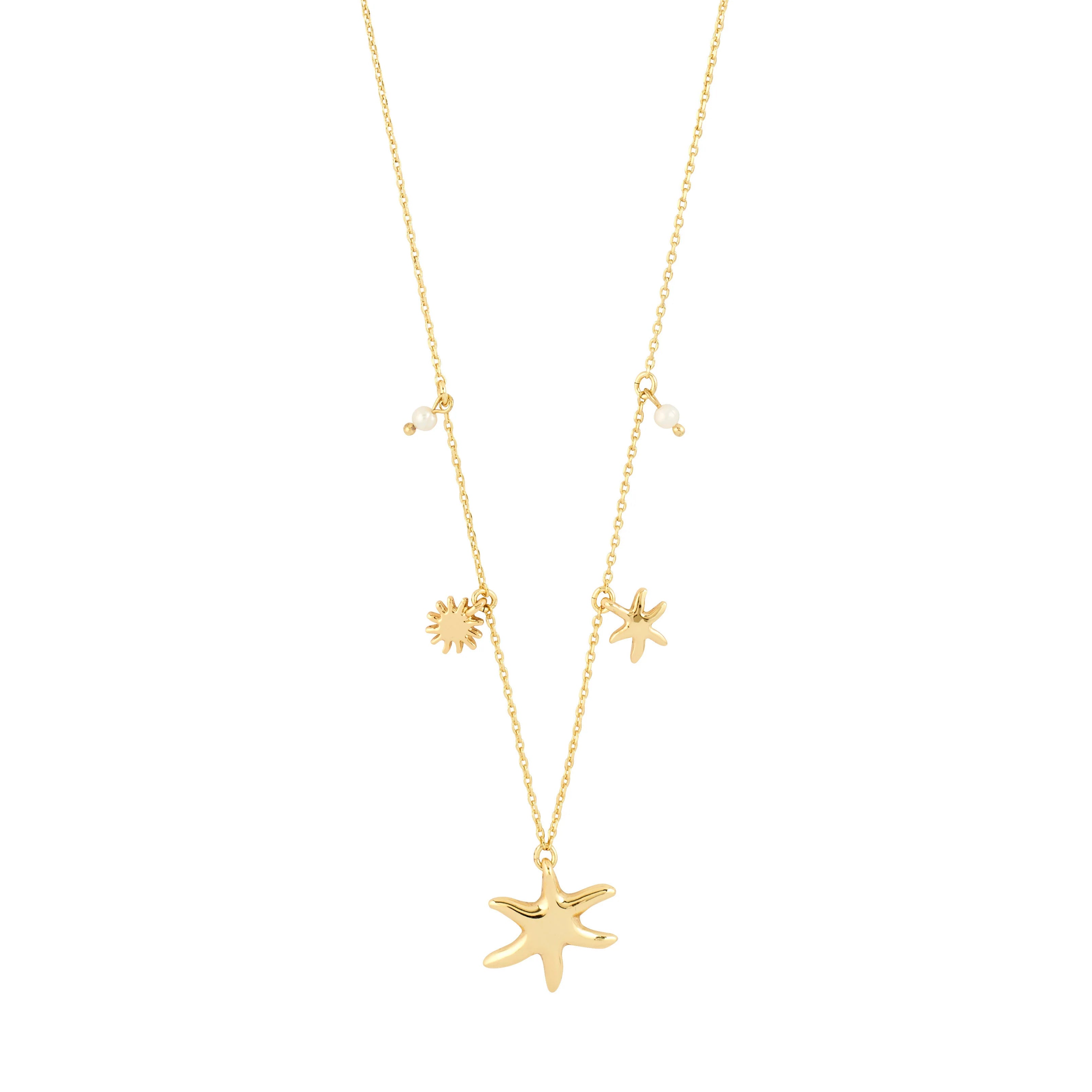 Prism Necklace in Gold by Pilgrim