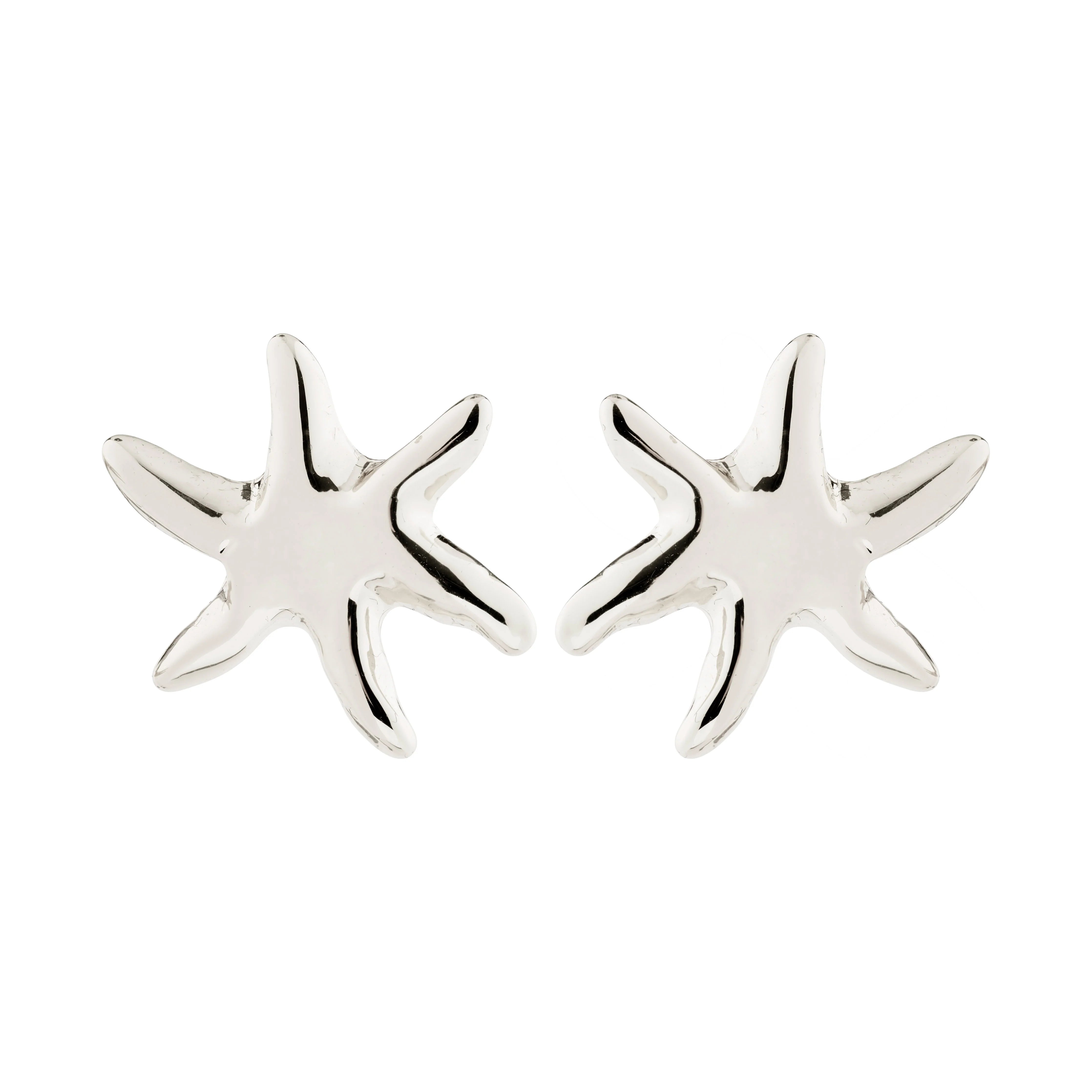 Prism Earrings in Silver by Pilgrim