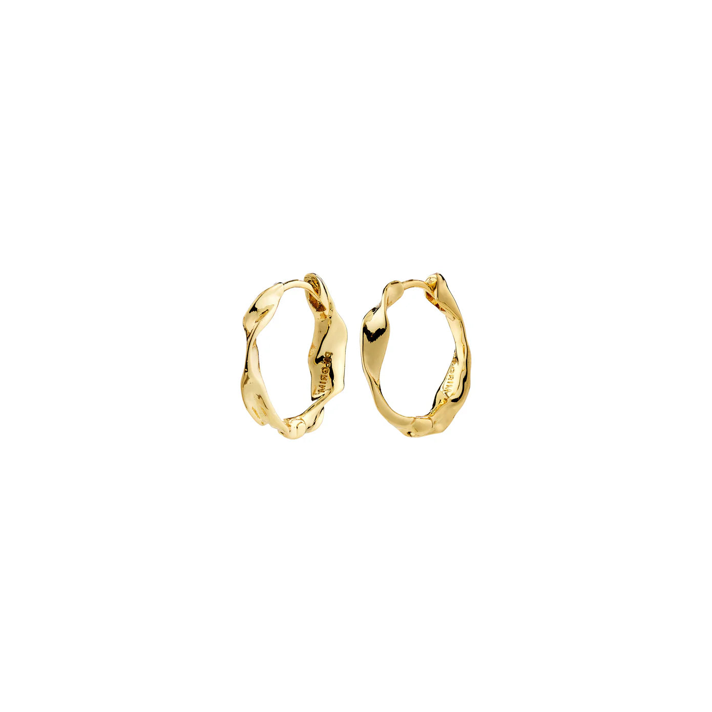 Here Hoop Earrings in Gold by Pilgrim