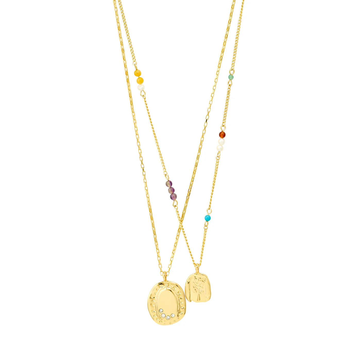 Here Necklace in Gold by Pilgrim