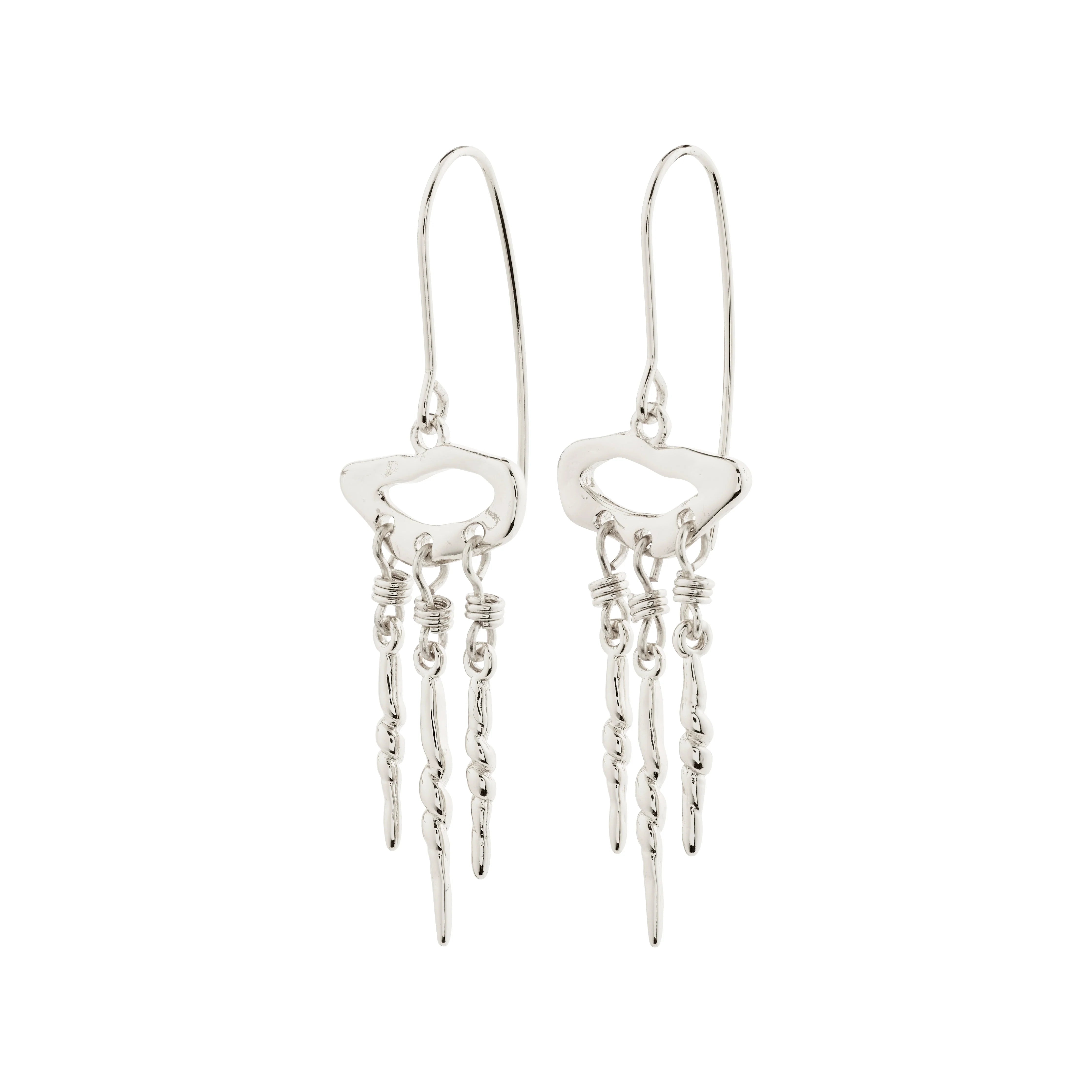 Breeze Earrings in Silver by Pilgrim