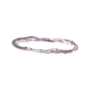 Delicate Stone Wrap Bracelet - Amethyst/Silver by Scout