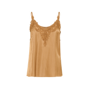 Anna Camisole Top in Tobacco Brown by Cream