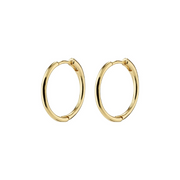 Eanna Medium Hoop Earrings in Gold by Pilgrim