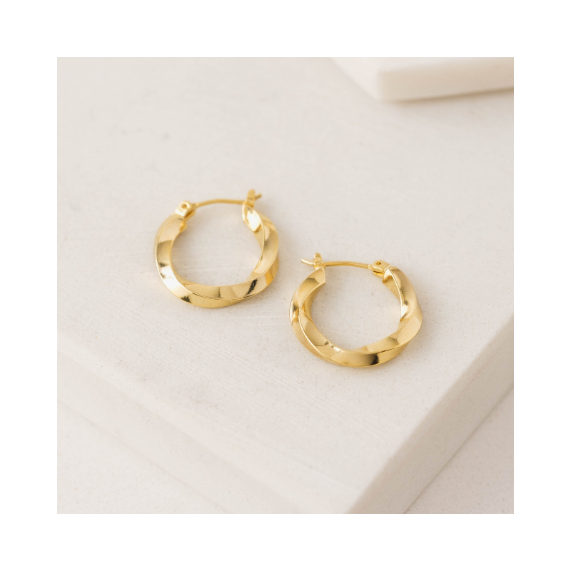 Emma Hoop Earrings Gold by Lover's Tempo