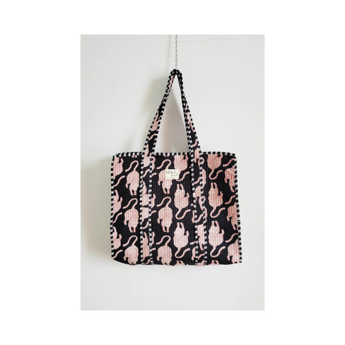 Weekend Tote in Black Tiger by French Toast