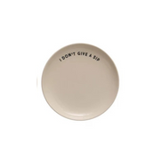 Wine Saying Stoneware Plate "I Don't Give a Sip"