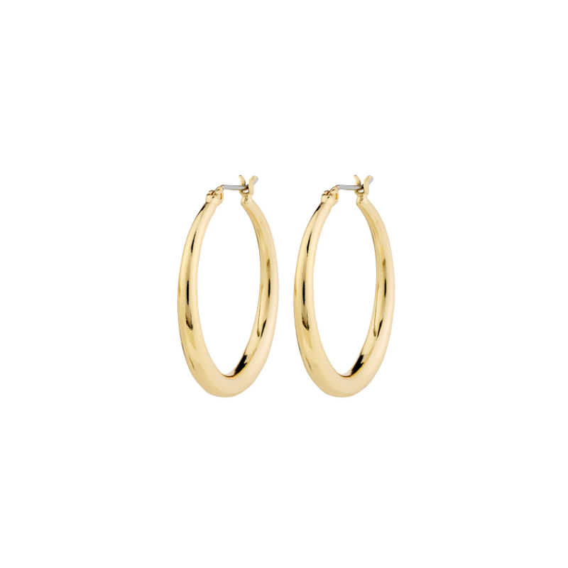 Jorun Small Hoop Earrings in Gold by Pilgrim
