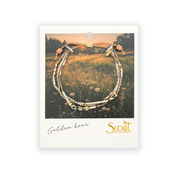 Stone of Joy Dalmatian Jasper & Gold Mixed Media Bracelet by Scout