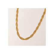 Waterproof Josie Twist Necklace in Gold by Lover's Tempo