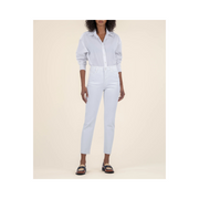 Rachael High Rise Mom Jean in Raw Optic White by Kut from the Kloth