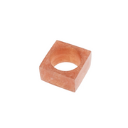 Resin Napkin Ring in Amber