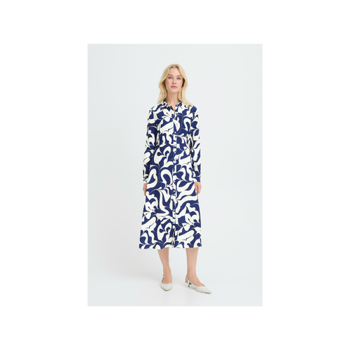 Ikaia Shirt Dress in Medieval Blue by b.young