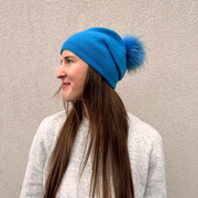 Evelyn Beanie in Cobalt by PNYC
