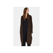 Gela Long Cardigan in Dark Oak by Saint Tropez