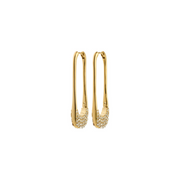 Instant Hoop Earrings in Gold by Pilgrim