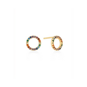 Pride Riot Rainbow Halo Stud Earrings by Lover's Tempo
