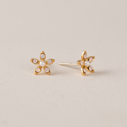 Lily Stud Earrings in Pink Opal by Lover's Tempo
