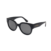 Lunch Date Polished Black Sunglasses by Z Supply
