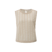 Embroidered Singlet Tank in Off White by YAYA