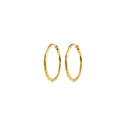 Between Hoop Earrings in Gold by Pilgrim