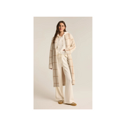 Mason Windowpane Coat in Sea Salt by Z Supply
