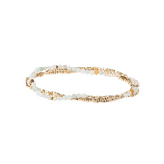 Delicate Stone Wrap Bracelet - Amazonite/Gold by Scout
